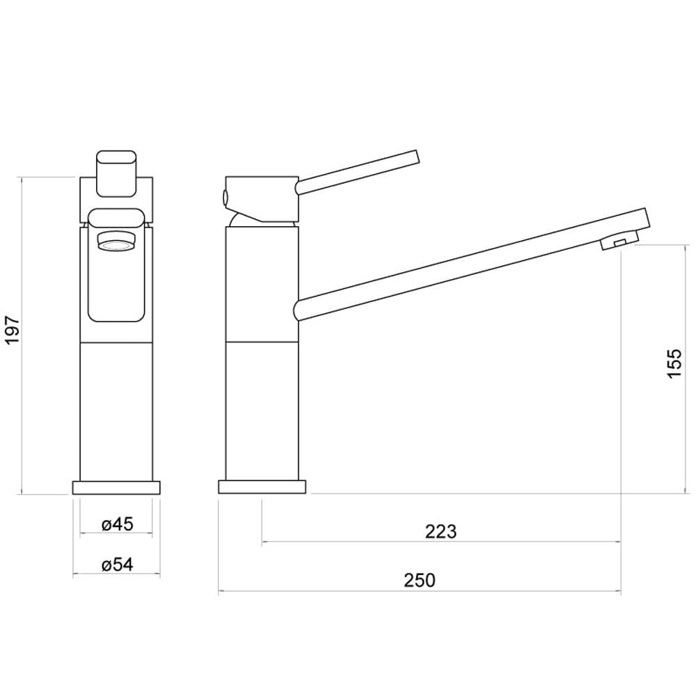 Nuie Kamir Single Lever Sink Mixer Tap – Chrome, photo 2