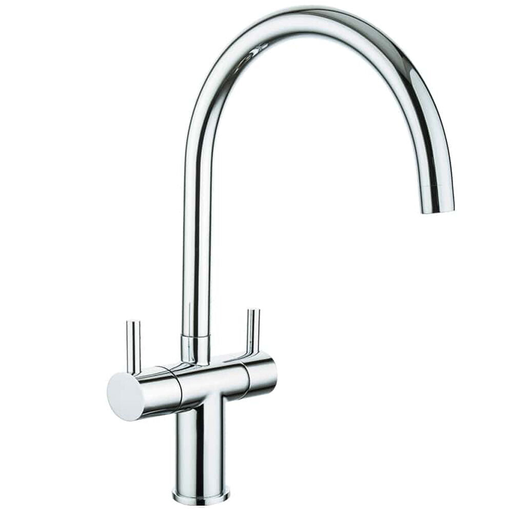 Nuie Velor Two Handle Sink Mixer Tap – Chrome