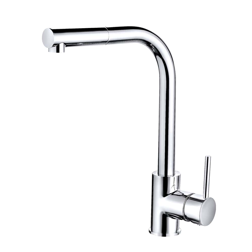 Nuie Zansar Pull Out Single Lever Sink Mixer Tap – Brushed Gold, Chrome, Black or Brushed Nickel, photo 2