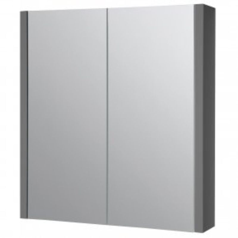 Kartell K-VIT Purity 600mm Mirror Cabinet - Storm Grey Gloss (FUR114PU)