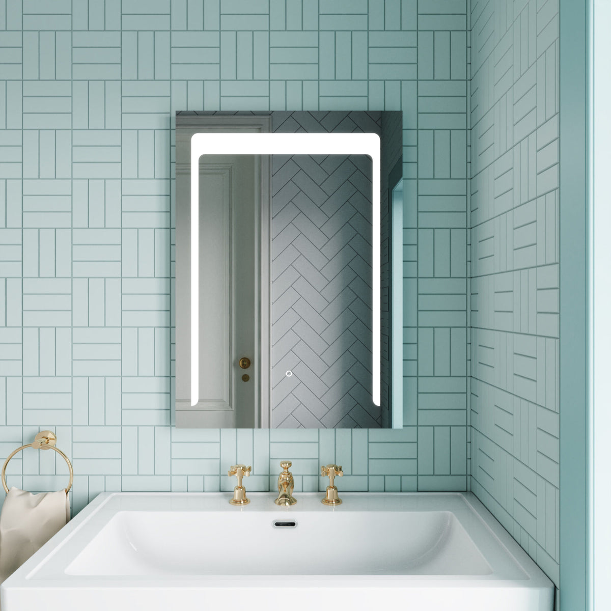Nuie Carina 500 x 700mm LED Mirror – Silver, photo 4
