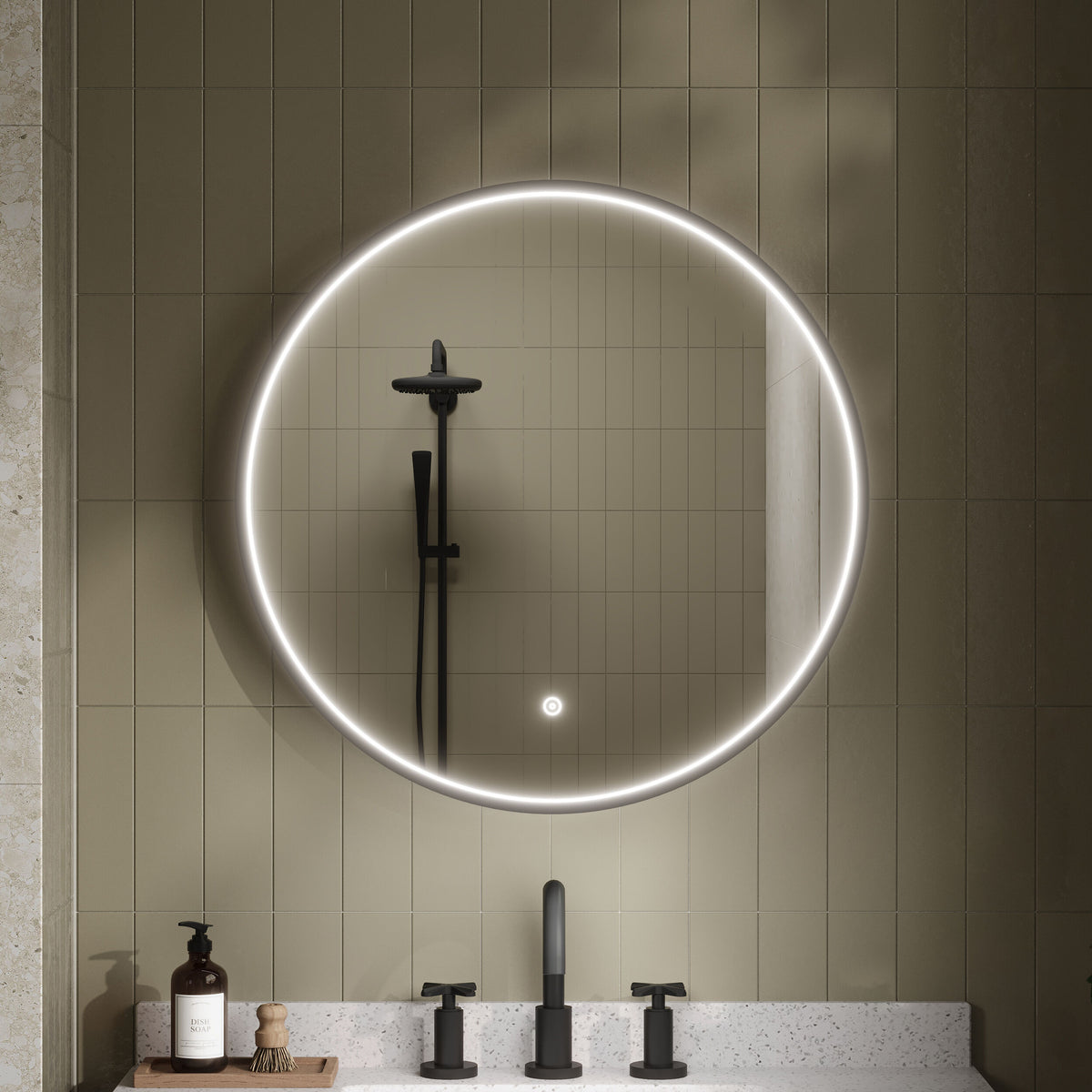 Nuie Mensa Inset Frame LED Mirror – 600 x 600mm & 800 x 800mm