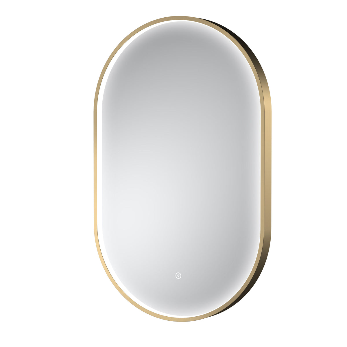 Nuie Columba 500 x 800mm Inset Frame LED Mirror – Black or Brushed Brass, photo 3