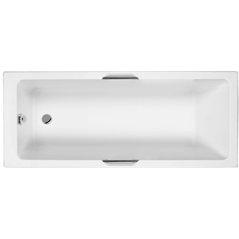 Kartell K-VIT Luxe Gripped 1500x700 Bath With Legs- White Gloss (LUX1570SE)