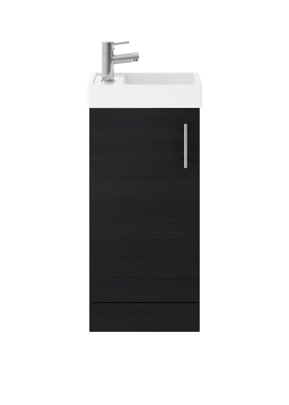 Nuie Vault 400mm 1 Door Floor Standing Compact Vanity Unit With Basin, photo 3