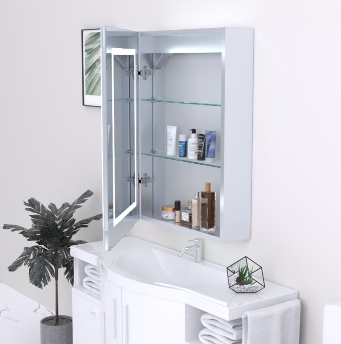 Kartell K-VIT Frame 700 x 500mm LED Mirror Cabinet -Chrome (MIR103)