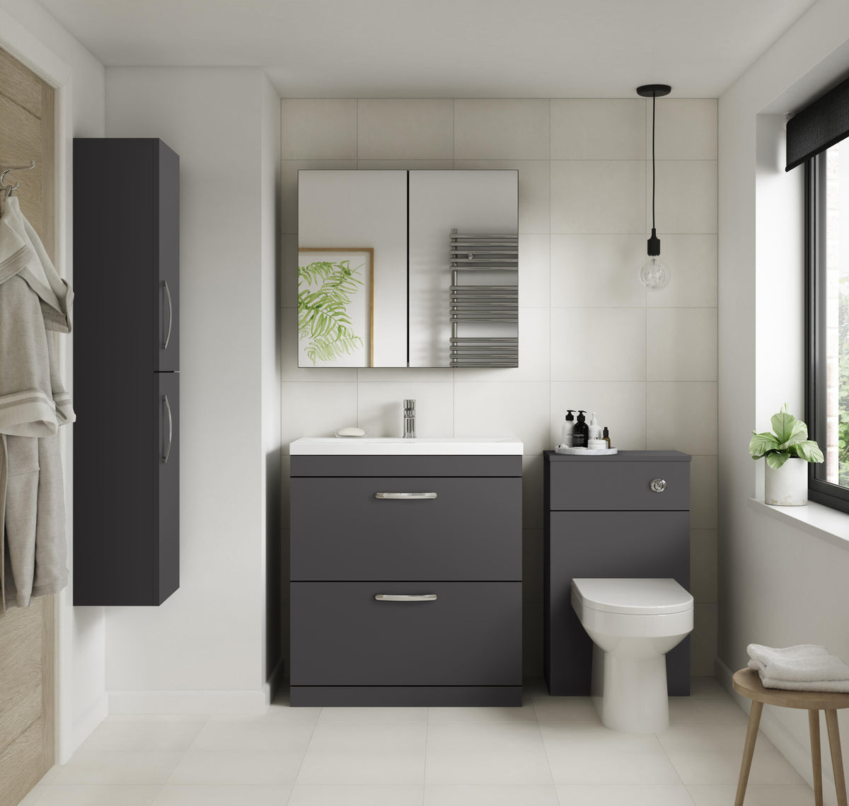 Nuie Athena 500mm Floor Standing WC Unit
