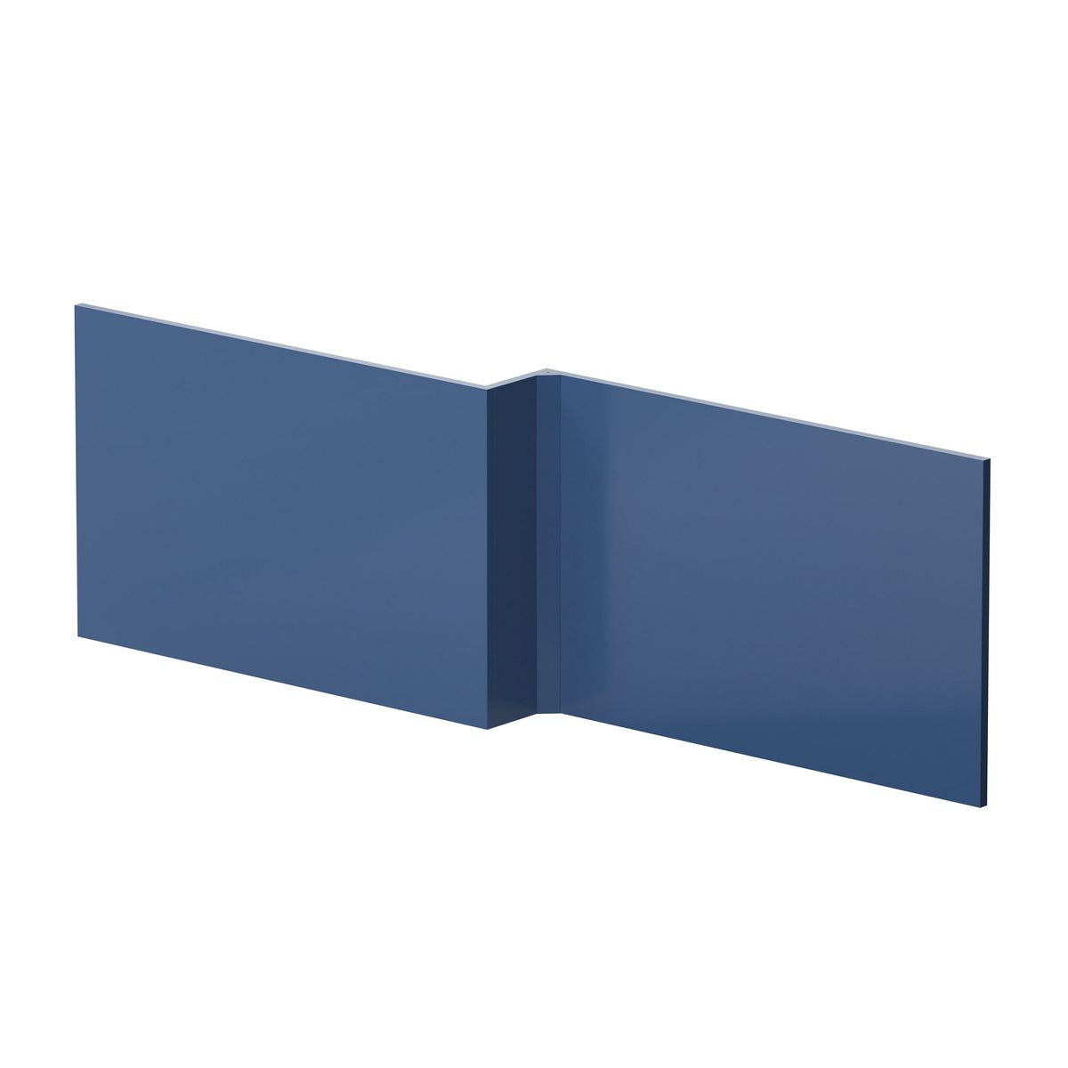 Nuie Urban 1700mm L-Shape Square MDF Matt Shower Bath Front Panel – Satin White, Satin Grey or Satin Blue, photo 3