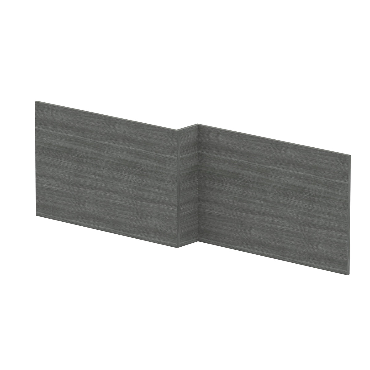 Nuie 1700mm L-Shape Square MFC Shower Bath Front Panel – Graphite Grey Woodgrain, Anthracite Woodgrain or Charcoal Black, photo 3