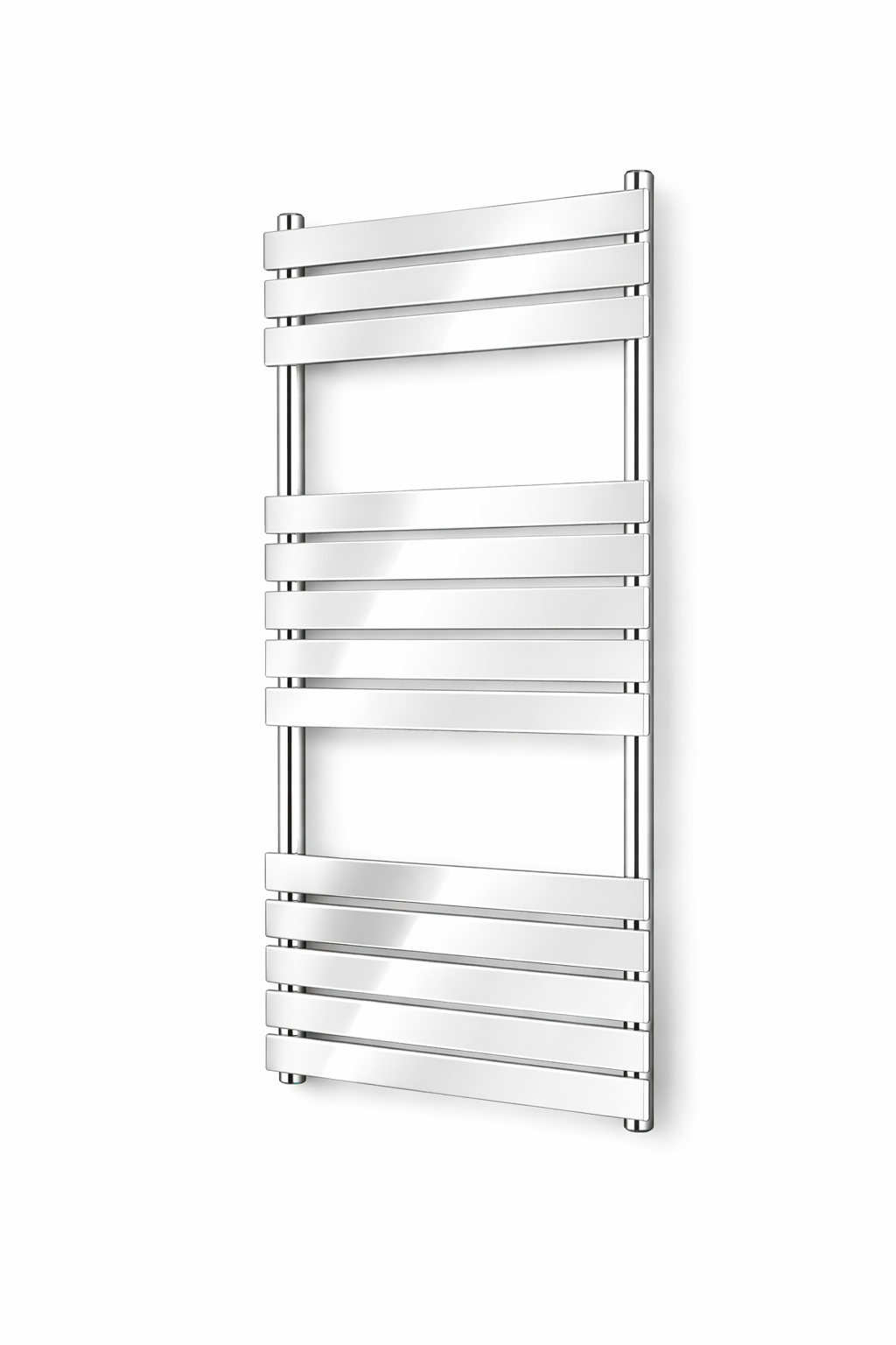 Kartell K-VIT Memphis chrome towel rail with wide flat bars