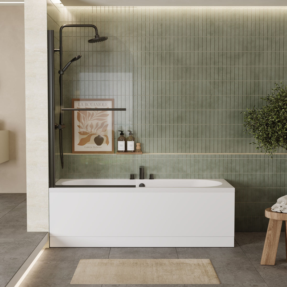 Nuie Otley Round Double Ended Bath With Legs – 1700 x 700mm, 1700 x 750mm & 1800 x 800mm