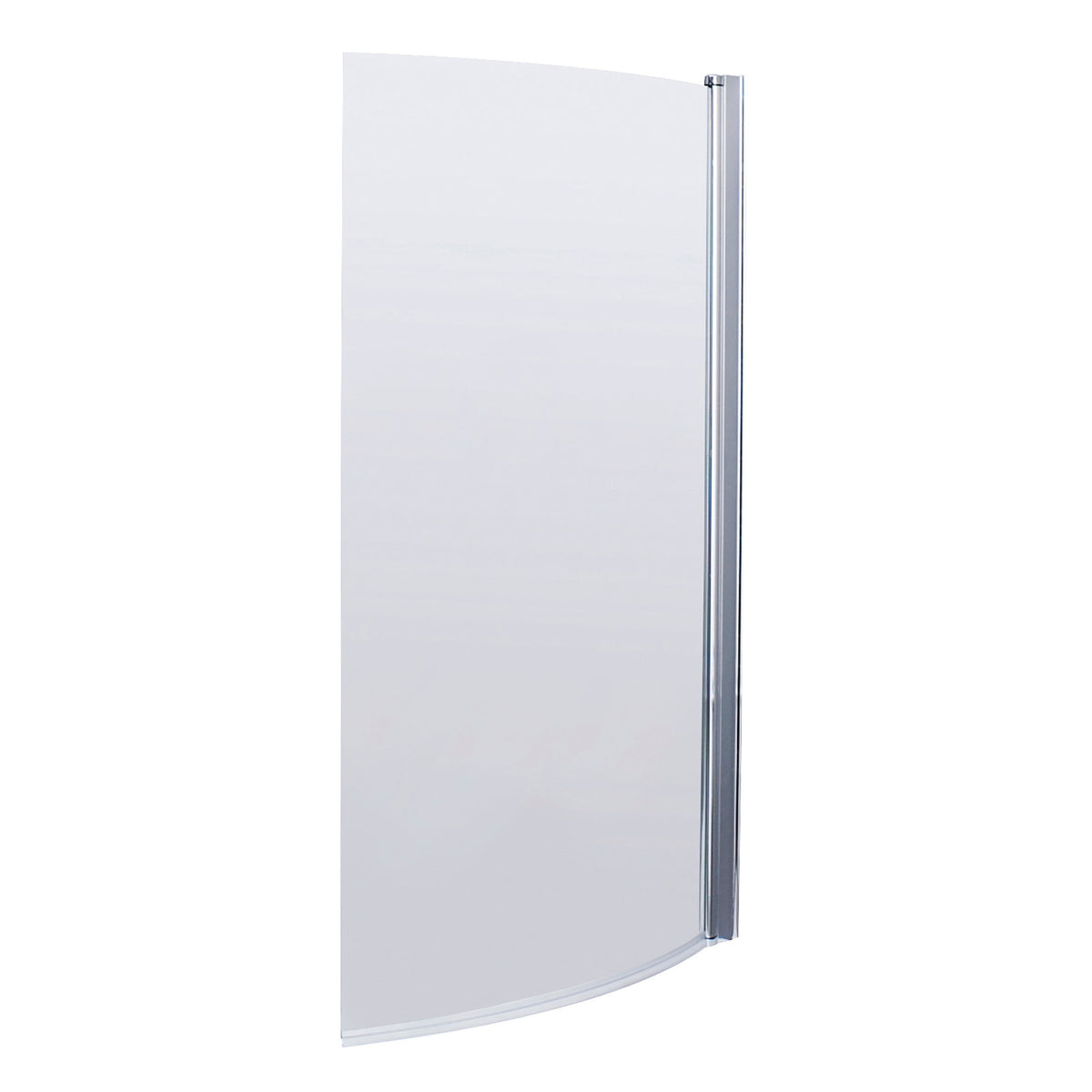 Nuie Curved Hinged Bath Screen – Chrome, photo 2