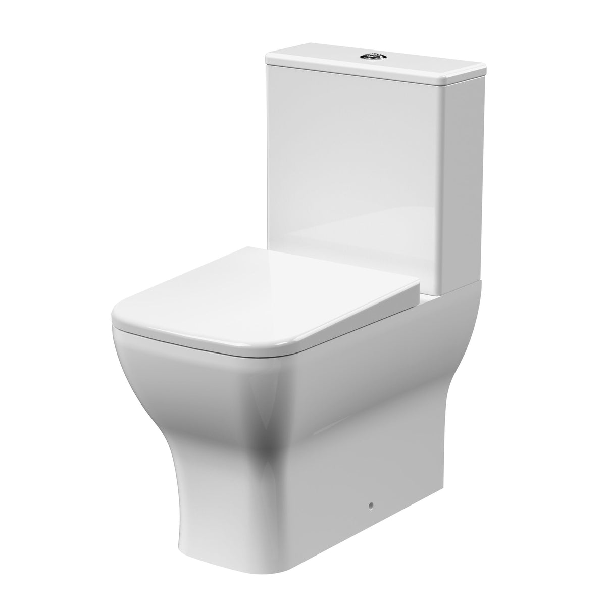 Nuie Ava Rimless Close Coupled Toilet With Soft Close Seat – White, photo 2