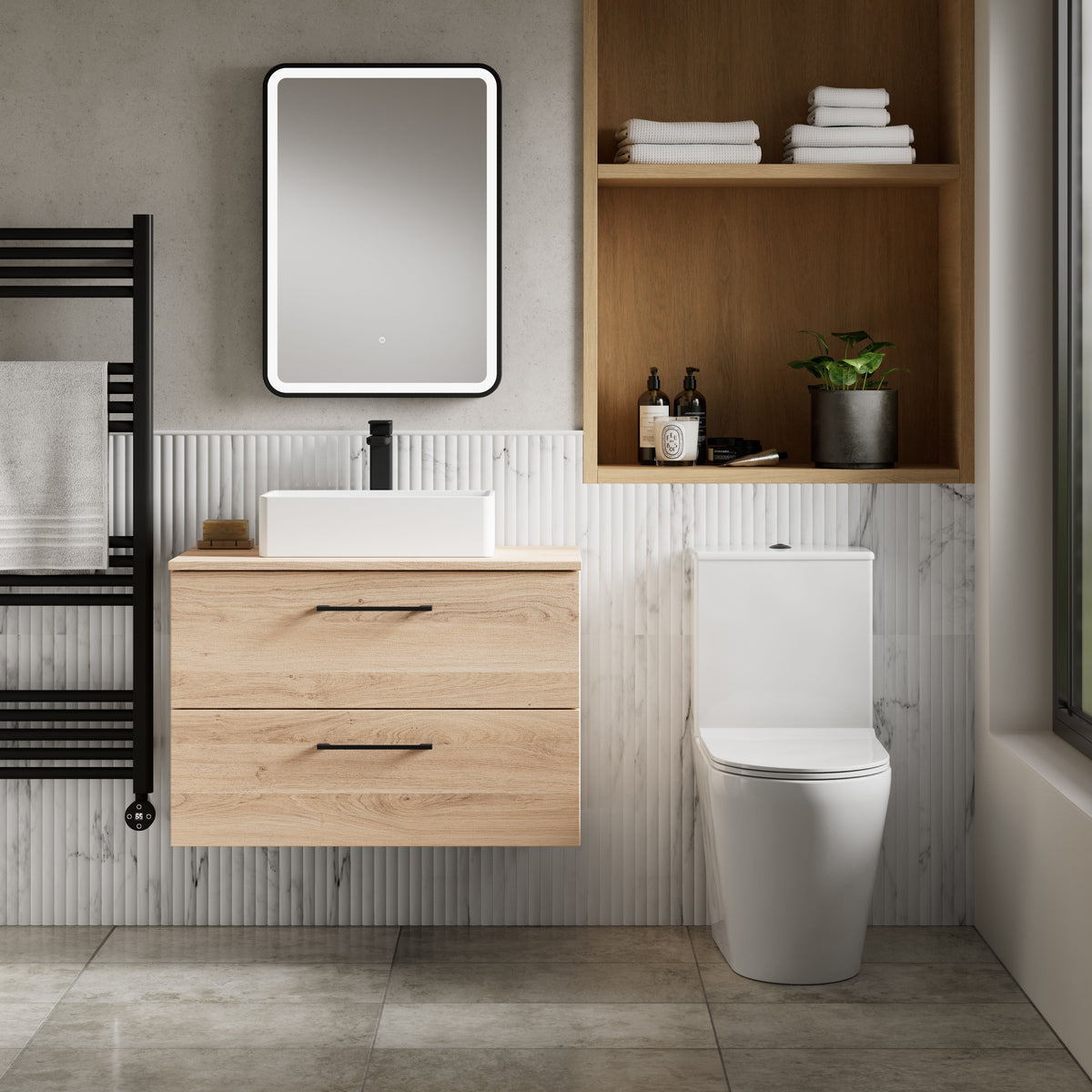 Nuie Fenton Rimless Close Coupled Toilet – White, photo 4