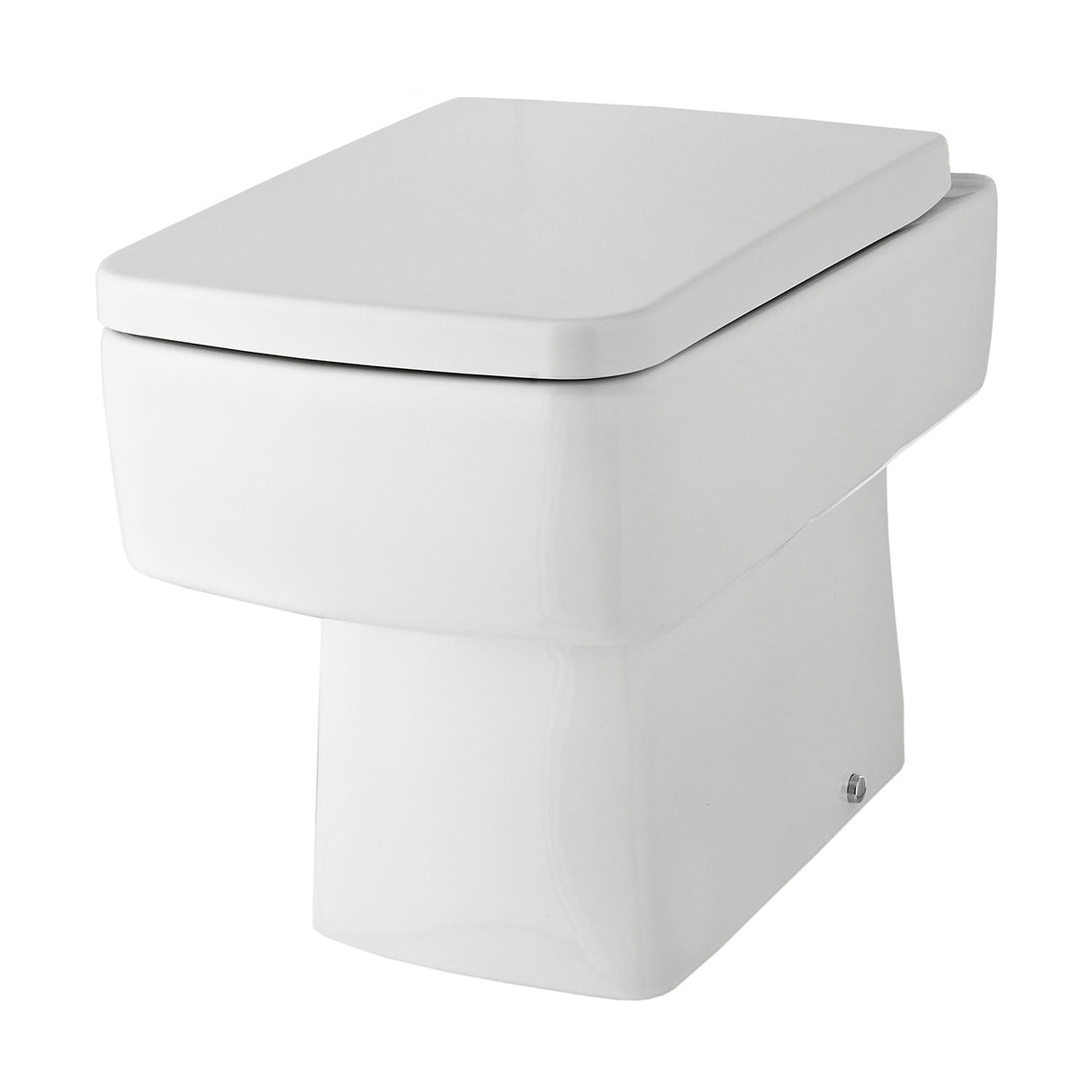 Nuie Bliss Square Back to Wall Toilet Pan – White, photo 2