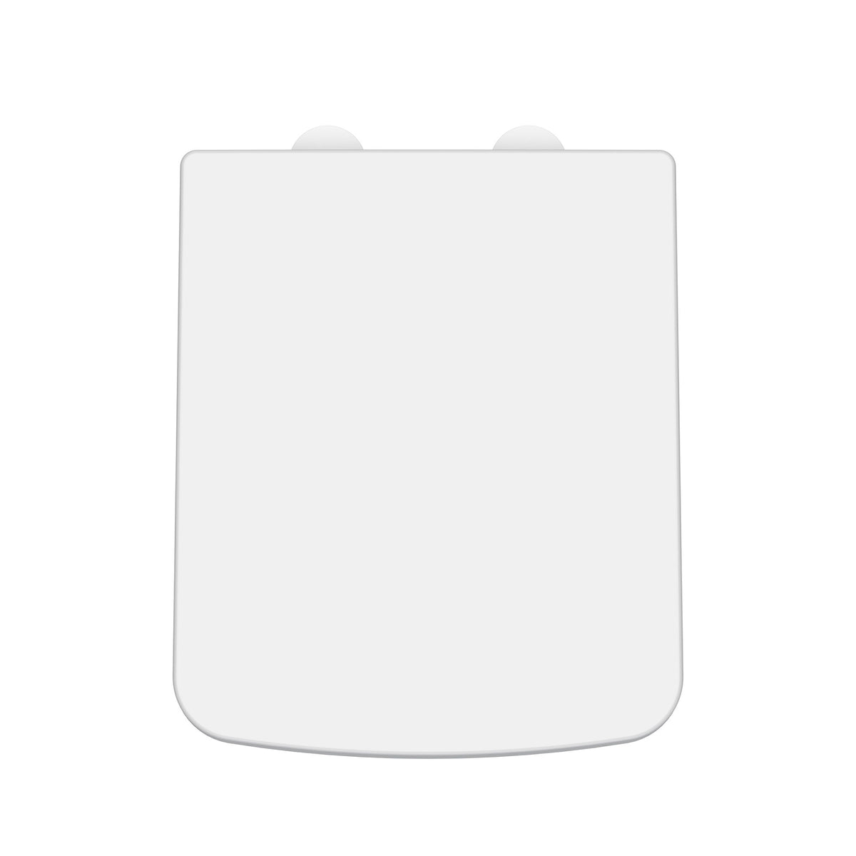 Nuie Square Soft Close Toilet Seat With Top Fix Hinge – Gloss White