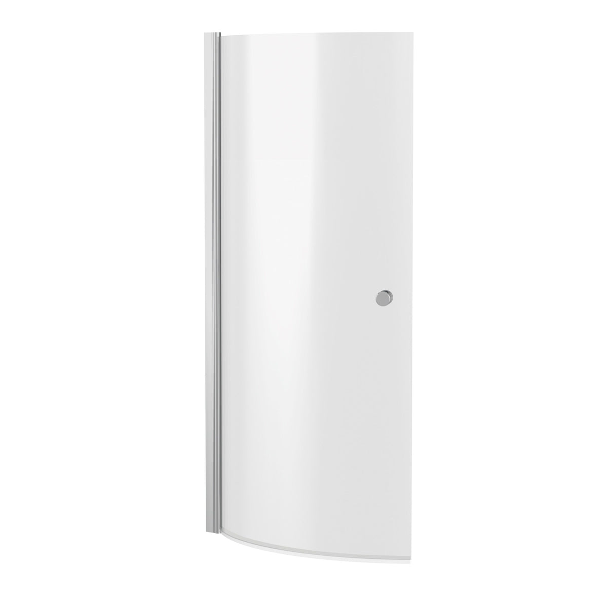 Nuie 700mm Curved Bath Screen With Knob – Chrome, photo 2