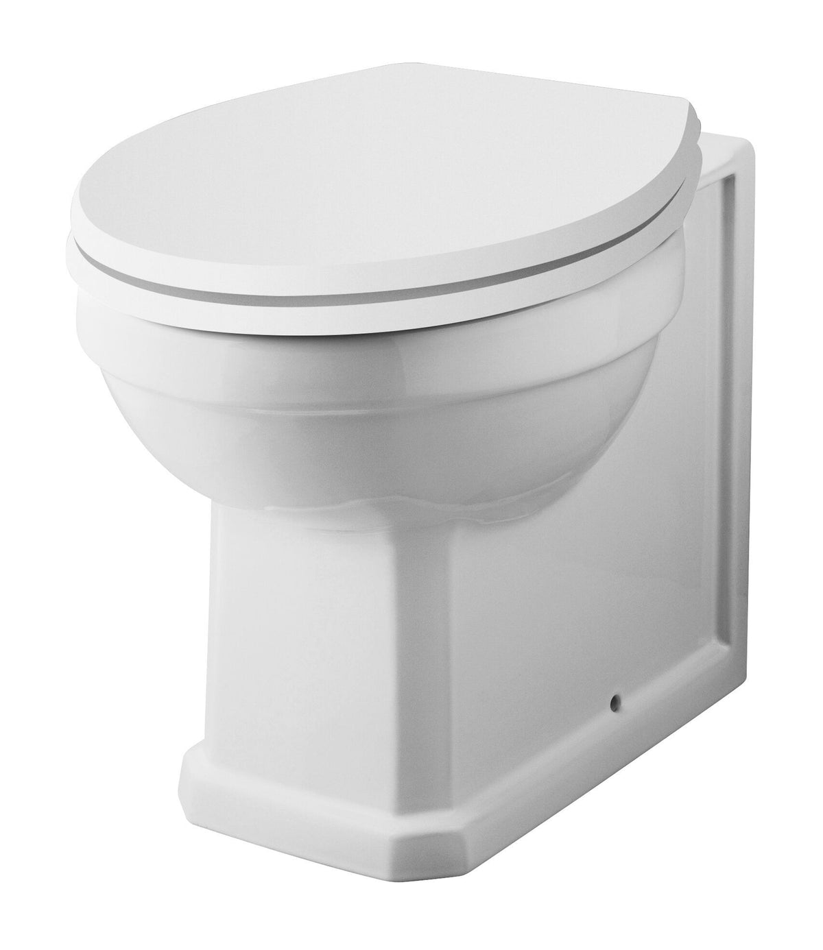 Nuie Richmond Traditional Back to Wall Toilet Pan – White, photo 2