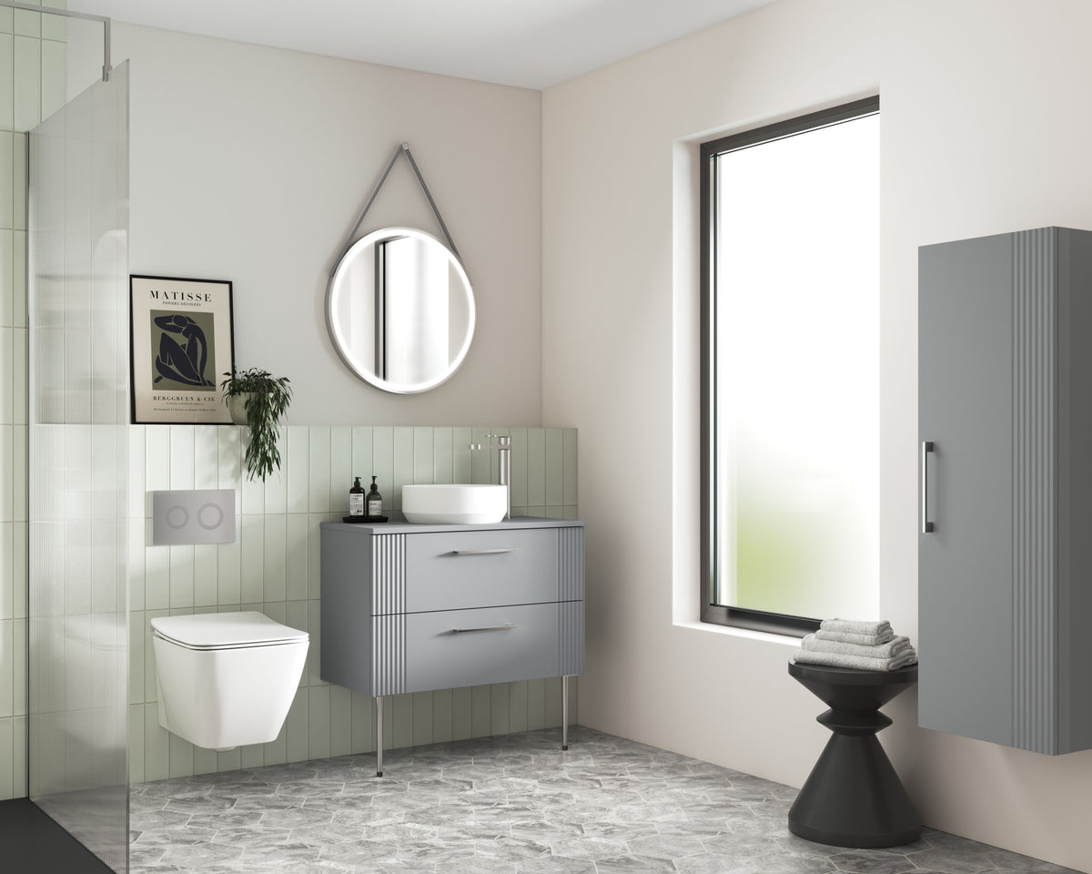 Nuie Wall Hung Vanity Decorative Legset – Chrome or Brushed Brass