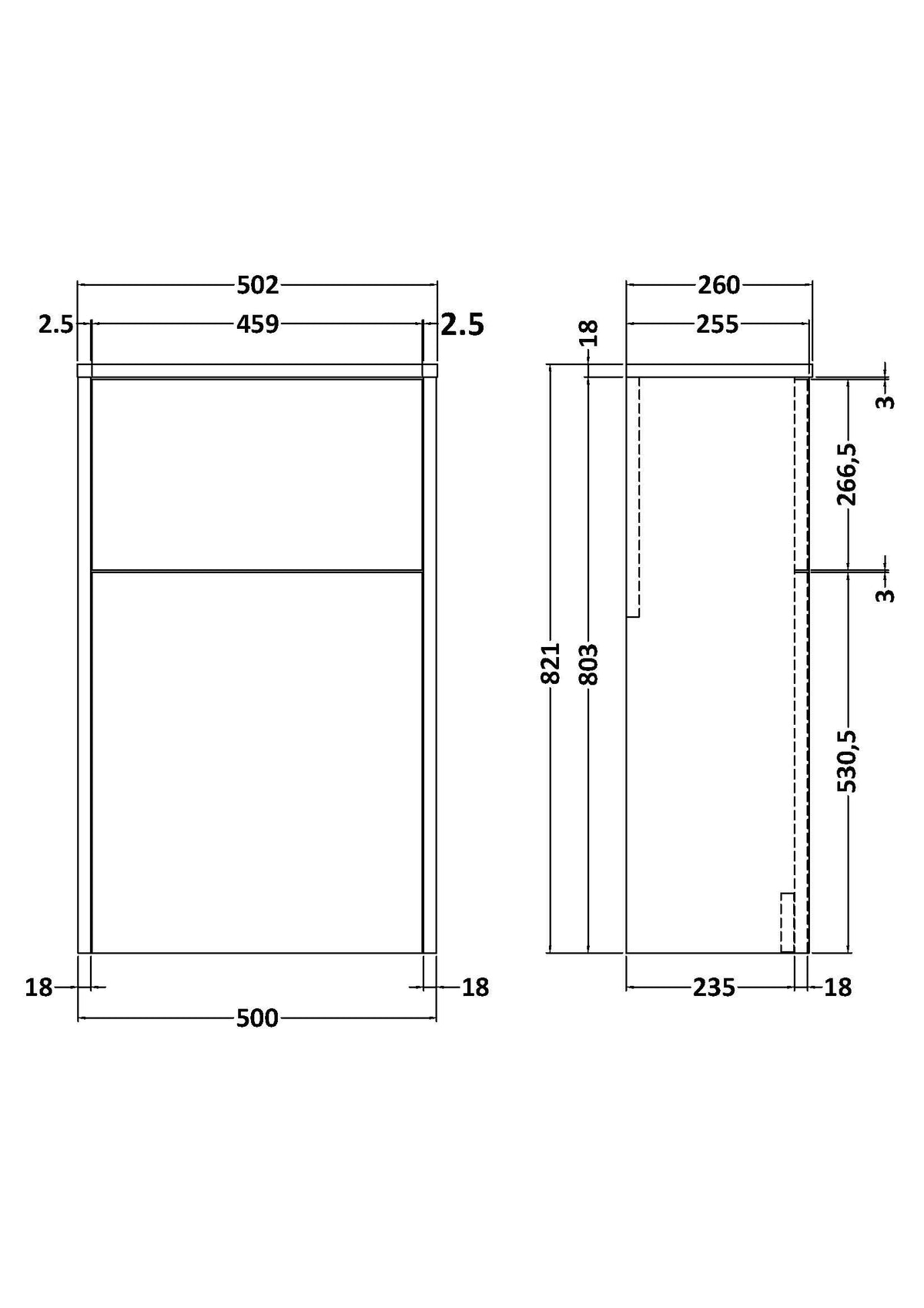 Nuie Juno 500mm Floor Standing WC Unit, photo 4