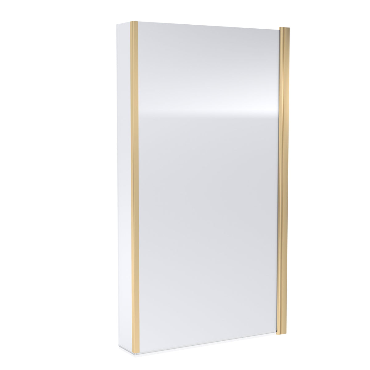 Nuie 800mm Bath Screen – 1430mm High – Brushed Brass, photo 2