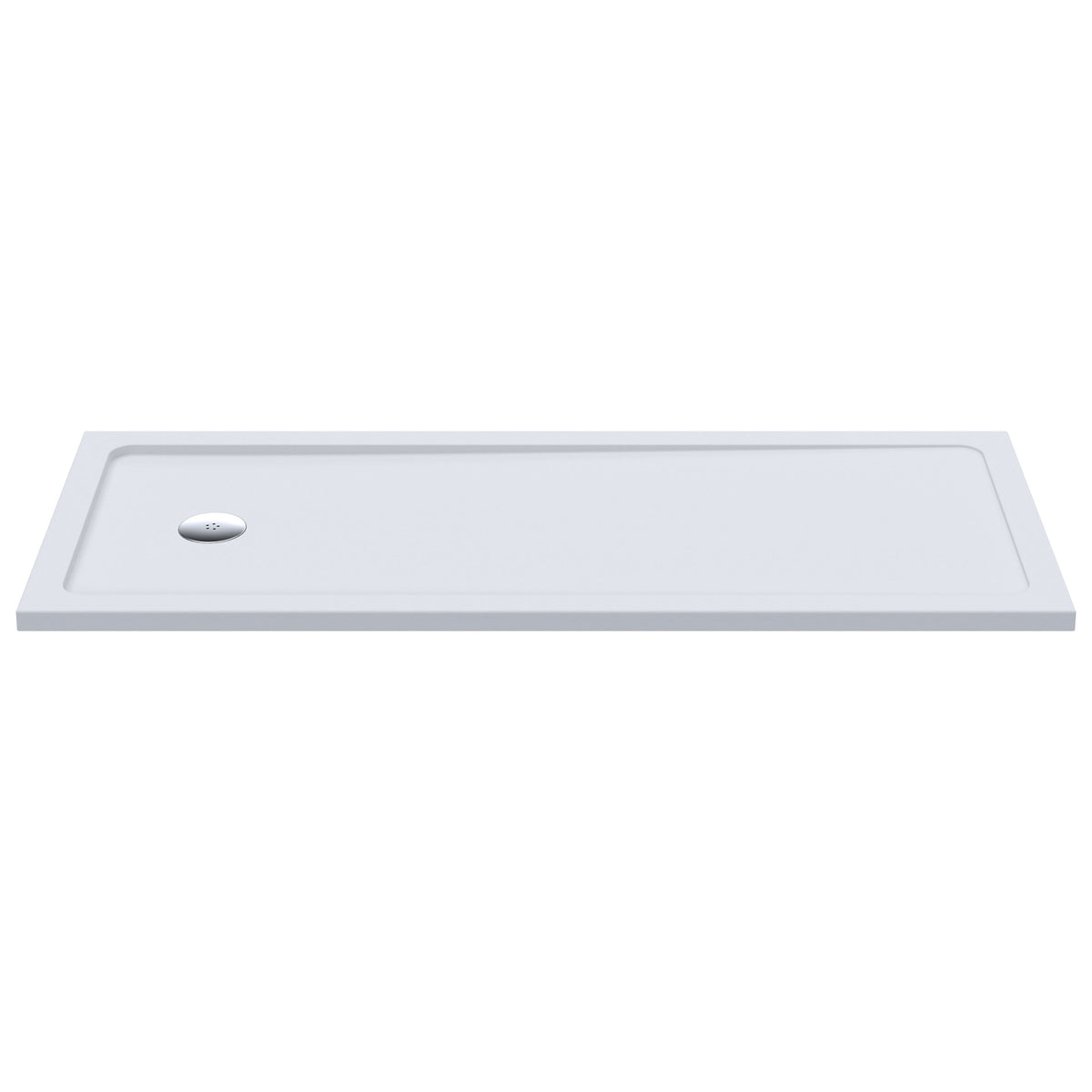 Nuie 1700 x 700mm Slip Resistant Slimline Bath Replacement Shower Tray – European White