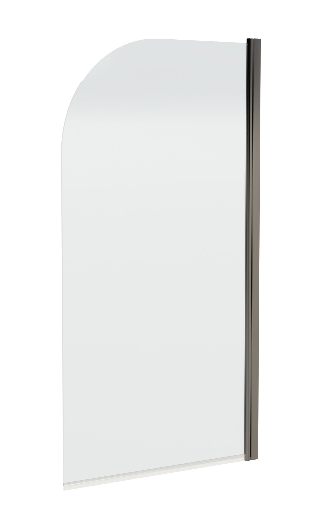 Nuie 800mm Bath Screen – 1430mm High – Chrome or Brushed Pewter, photo 3