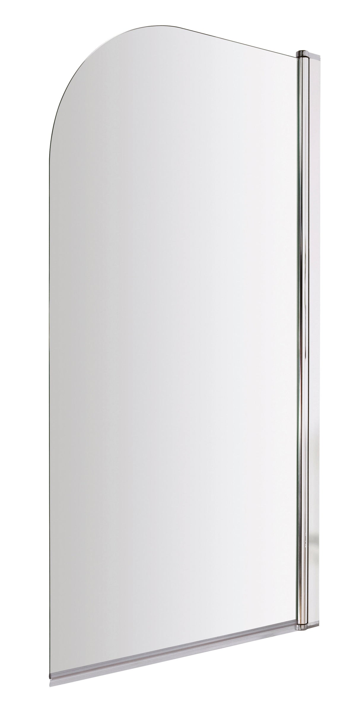 Nuie 800mm Bath Screen – 1430mm High – Chrome or Brushed Pewter, photo 2