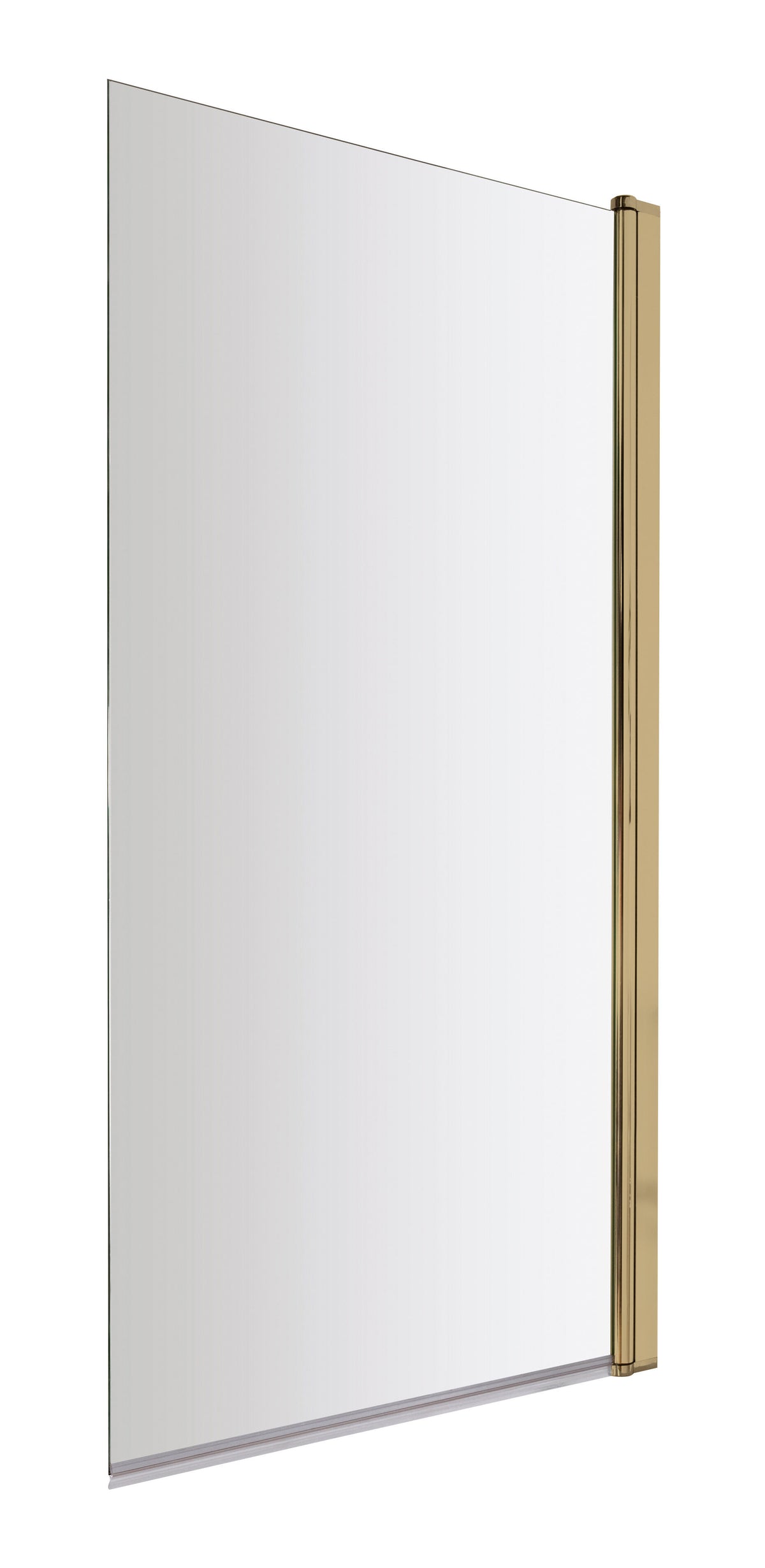 Nuie 800mm Bath Screen – 1430mm High – Chrome or Brushed Brass, photo 3