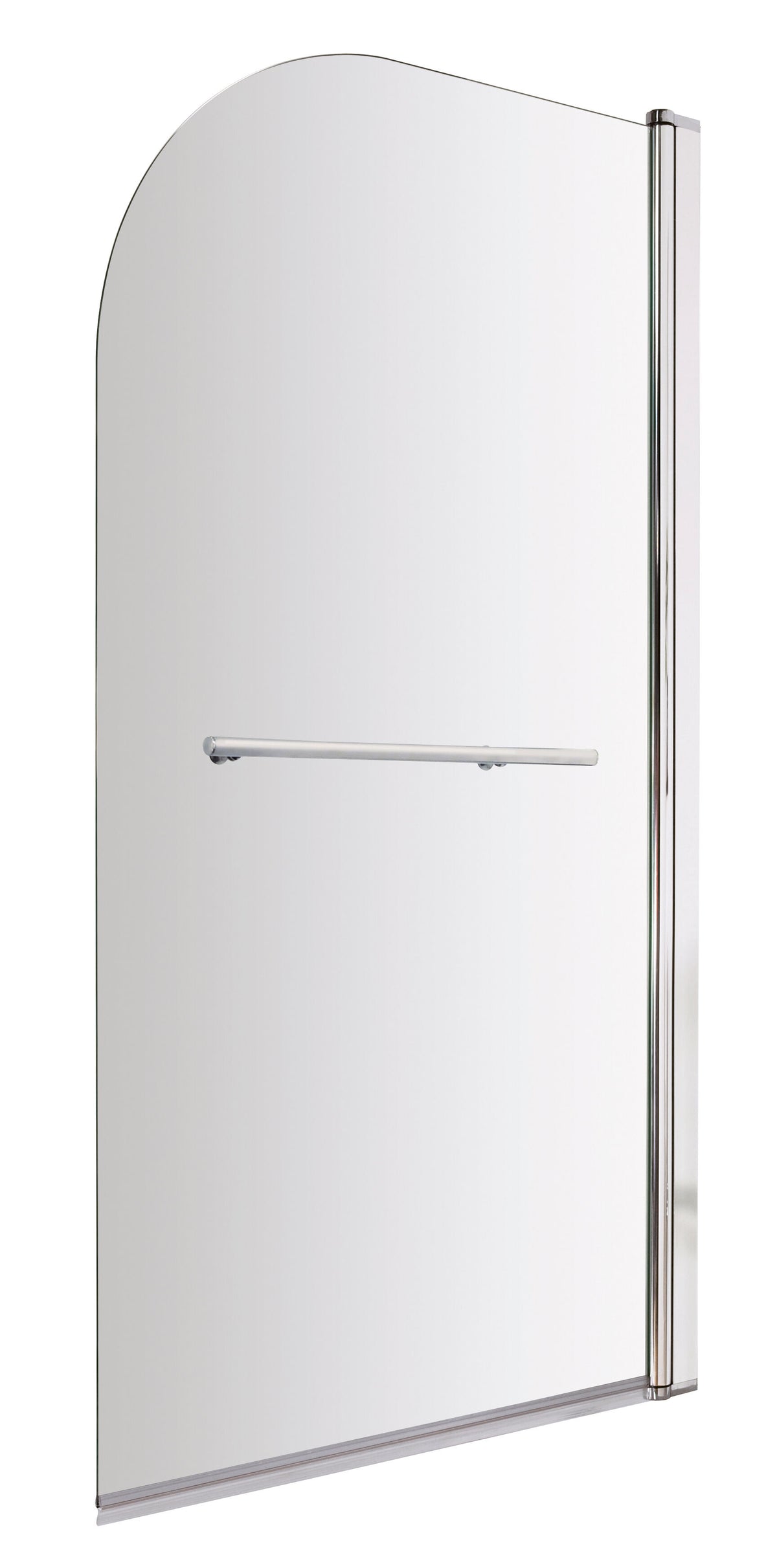 Nuie 800mm Bath Screen With Rail – Chrome, photo 2