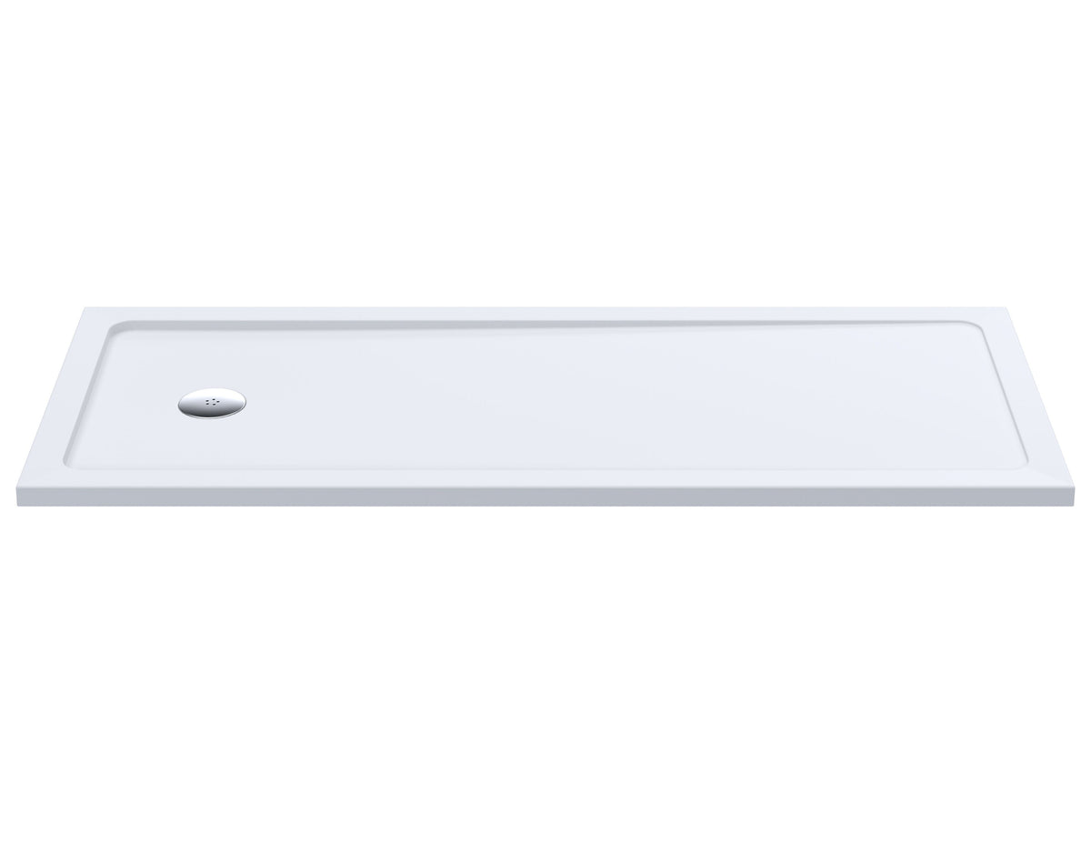 Nuie 1700 x 700mm Slimline Bath Replacement Shower Tray – White, photo 2