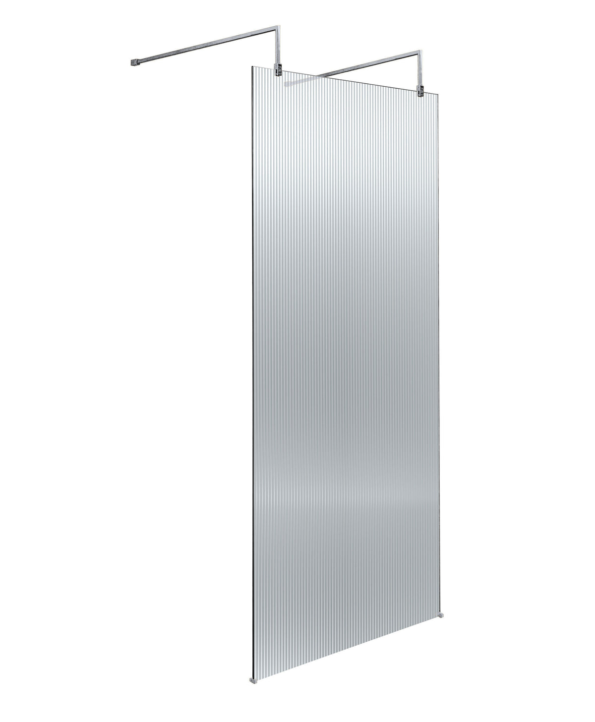 Nuie Frameless Fluted Wetroom Screen – 770mm, 870mm & 970mm