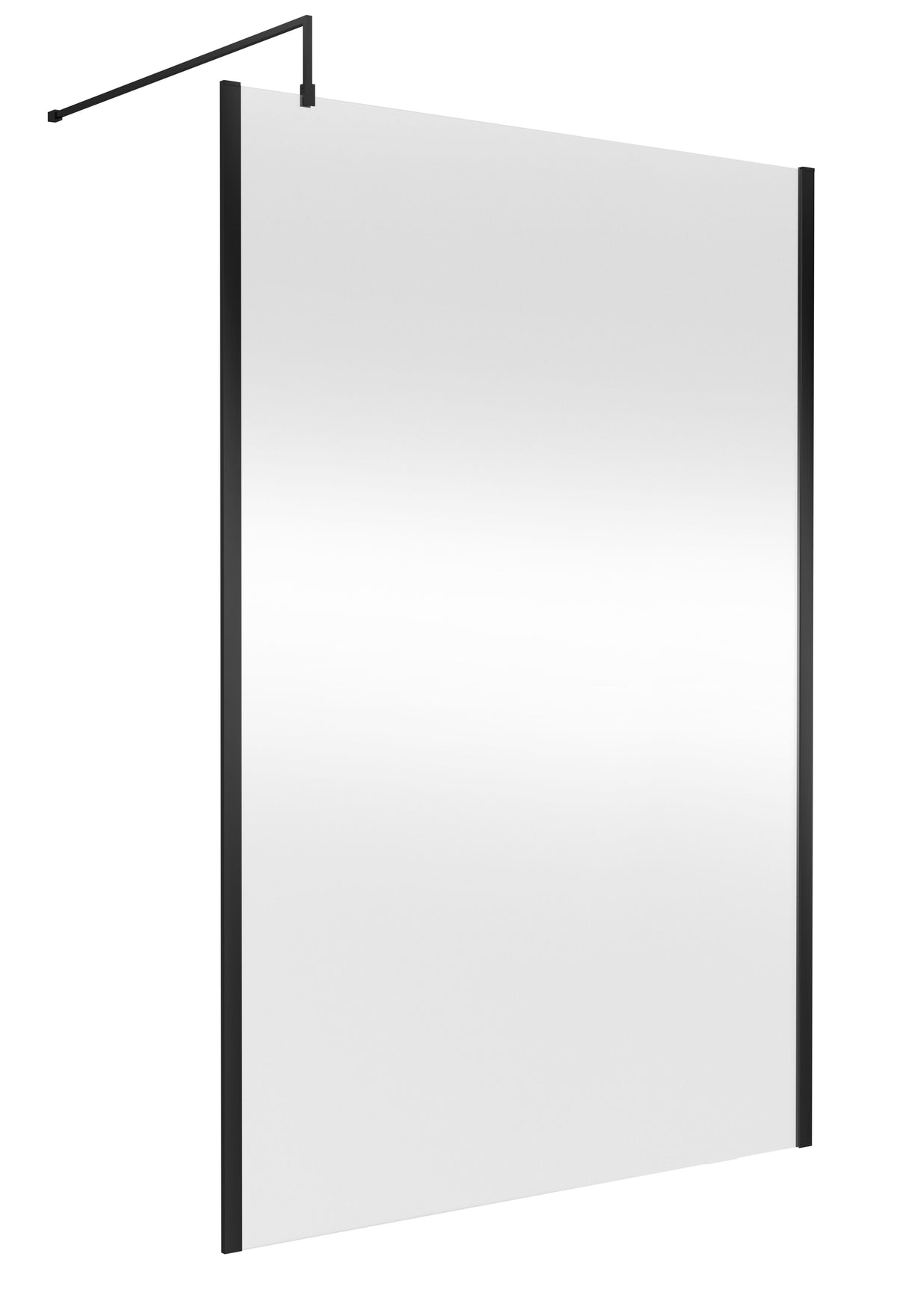 Nuie 1400mm Semi-Frameless Wetroom Screen – 1950mm High – Brushed Brass
