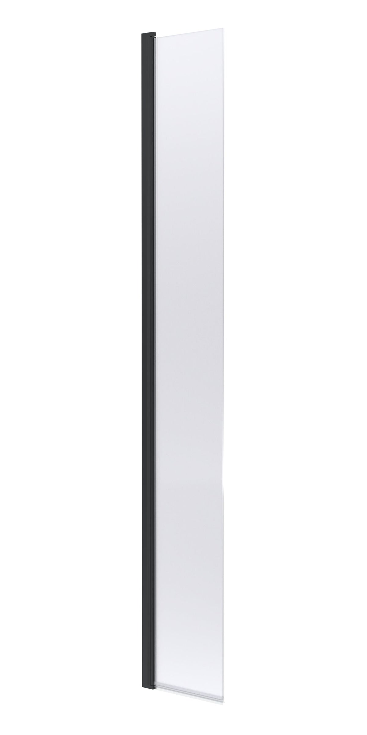 Nuie 320mm Semi-Frameless Wetroom Screen – 1950mm High – Matt Black