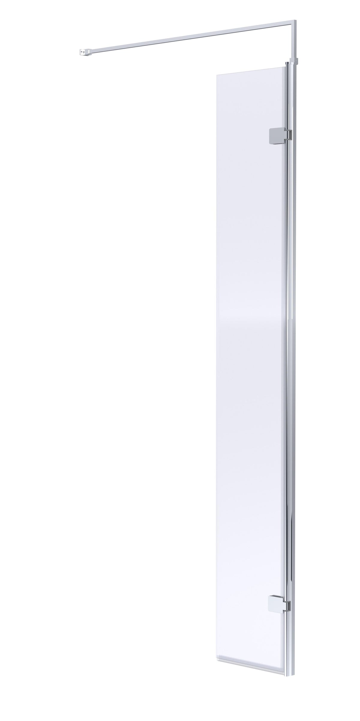 Nuie 320mm Semi-Frameless Hinged Wetroom Return Screen – Chrome