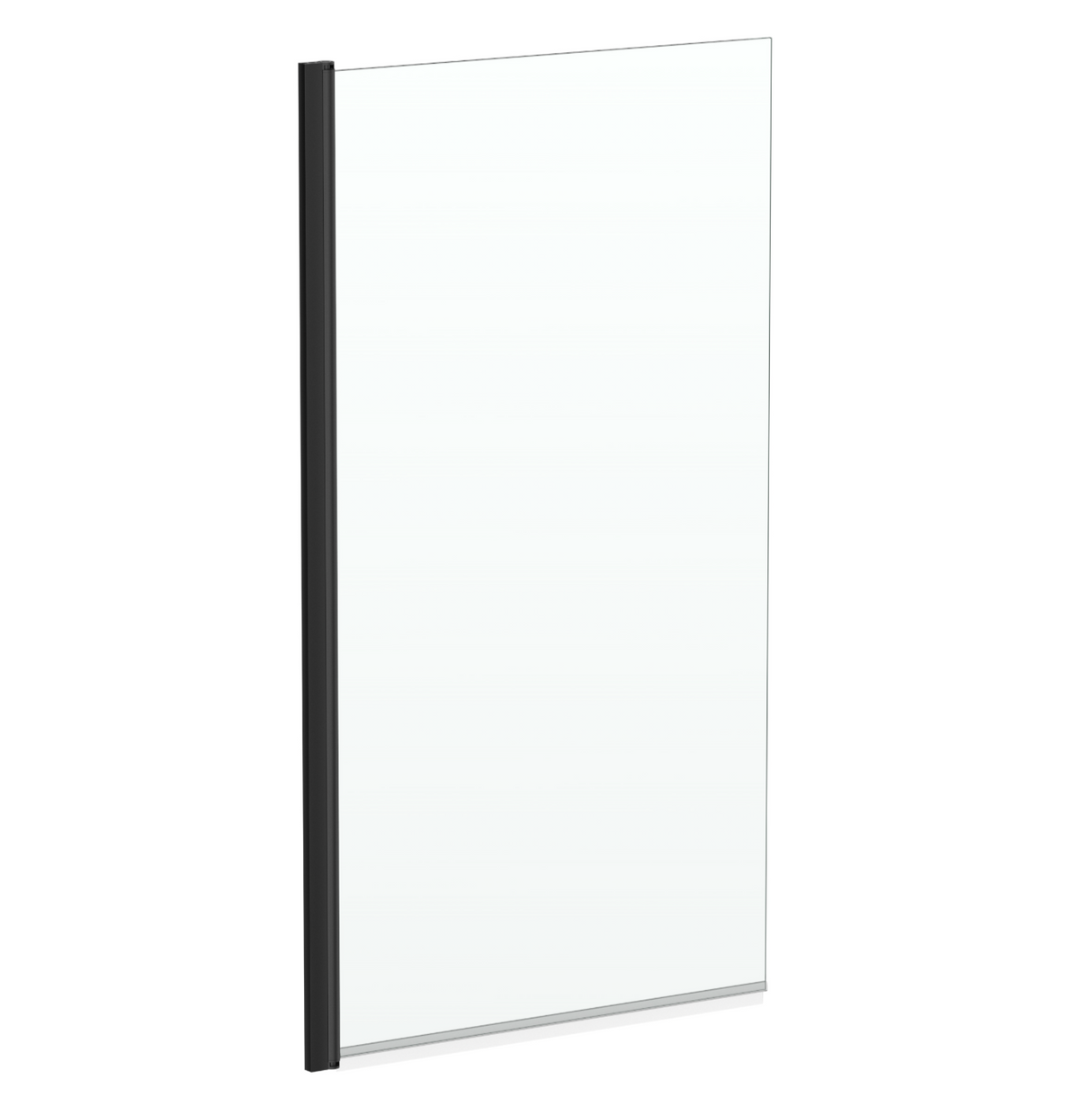 Kartell K-VIT Nero 1400x780mm Straight Bath Screen with Square Edge - Matt Black (NER-SSS)