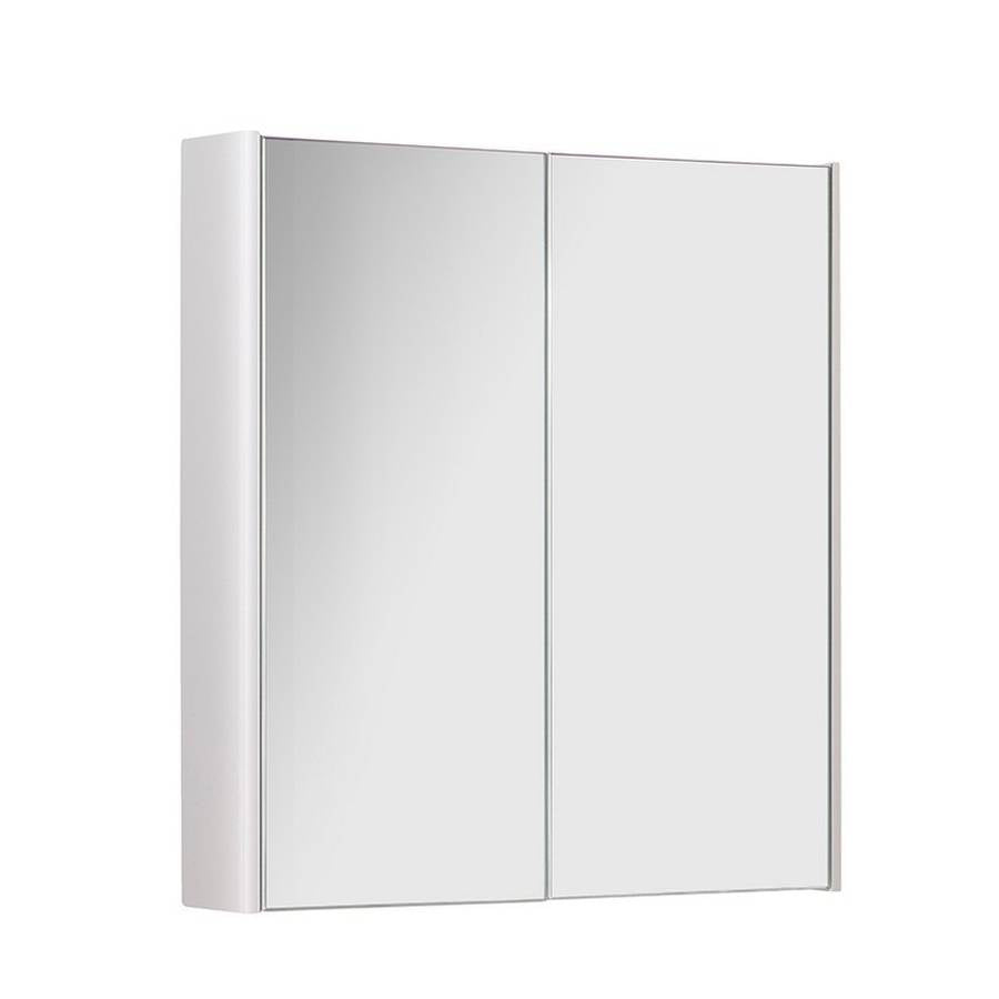 Kartell K-VIT Options 24 500mm Mirror Cabinet – White Gloss & Matt Cool Grey (OPT500MIR-WT) (OPT500MIR-CG)