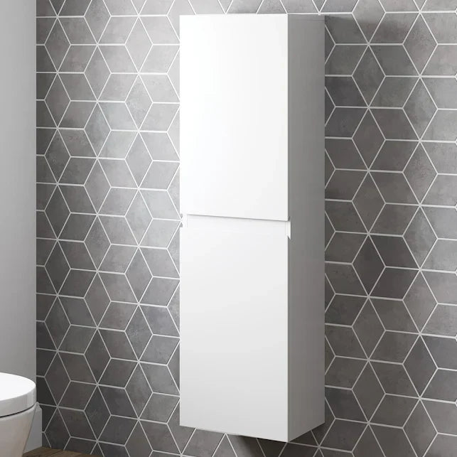 Kartell K-VIT Options 24 Wall Mounted Side Unit – White Gloss & Matt Cool Grey (OPTWMSU-WT)(OPTWMSU-CG)