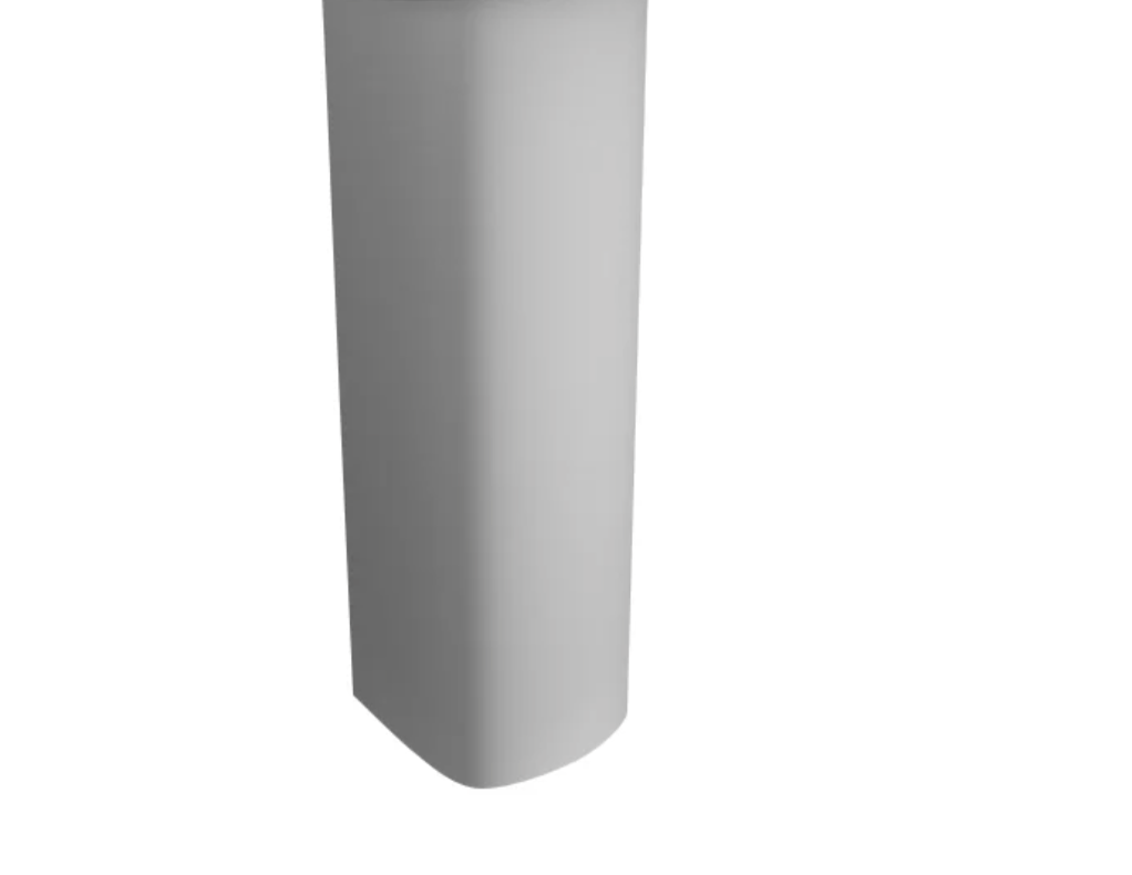 Kartell K-VIT Series 600 Round Full Pedestal- White Gloss (POT451SE)