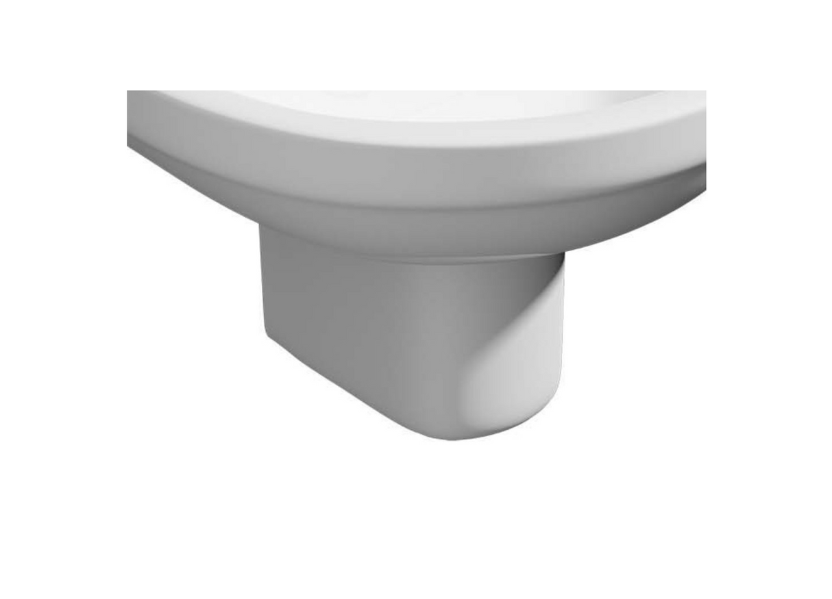 Kartell K-VIT Series 600 Round Semi Pedestal- White Gloss (POT452SE)