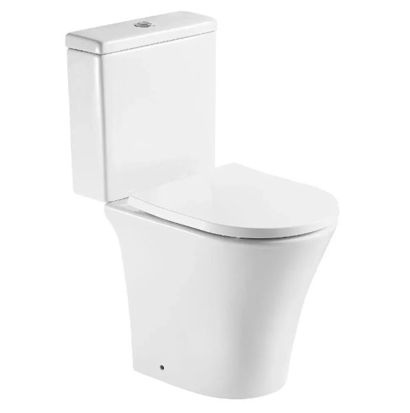 Kartell K-VIT Kameo Short Projection Rimless Pan (Cistern & Seat Options)- White Gloss (POT538KA)