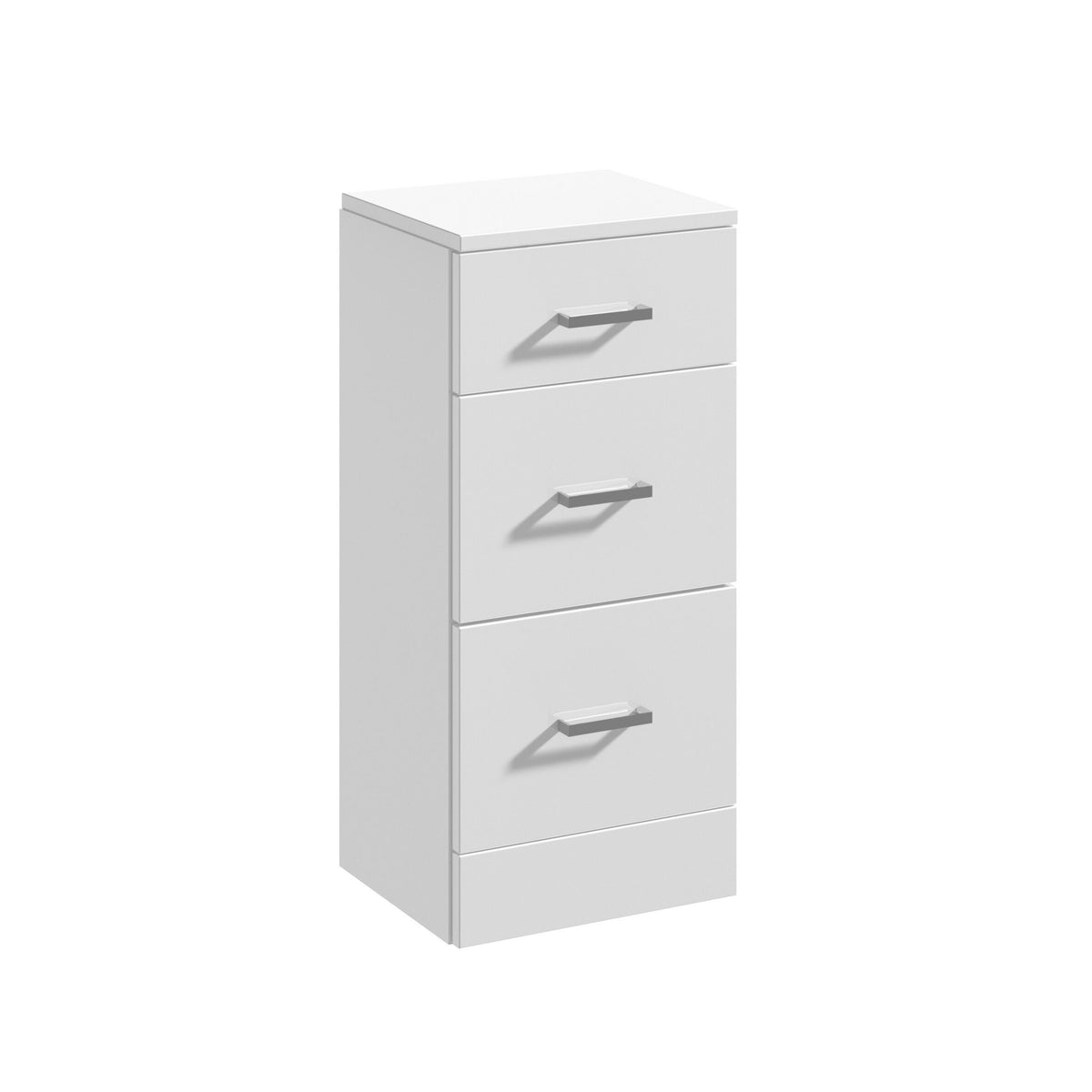 Nuie Mayford 350mm 3 Drawer Floor Standing Cabinet – Gloss White, photo 2