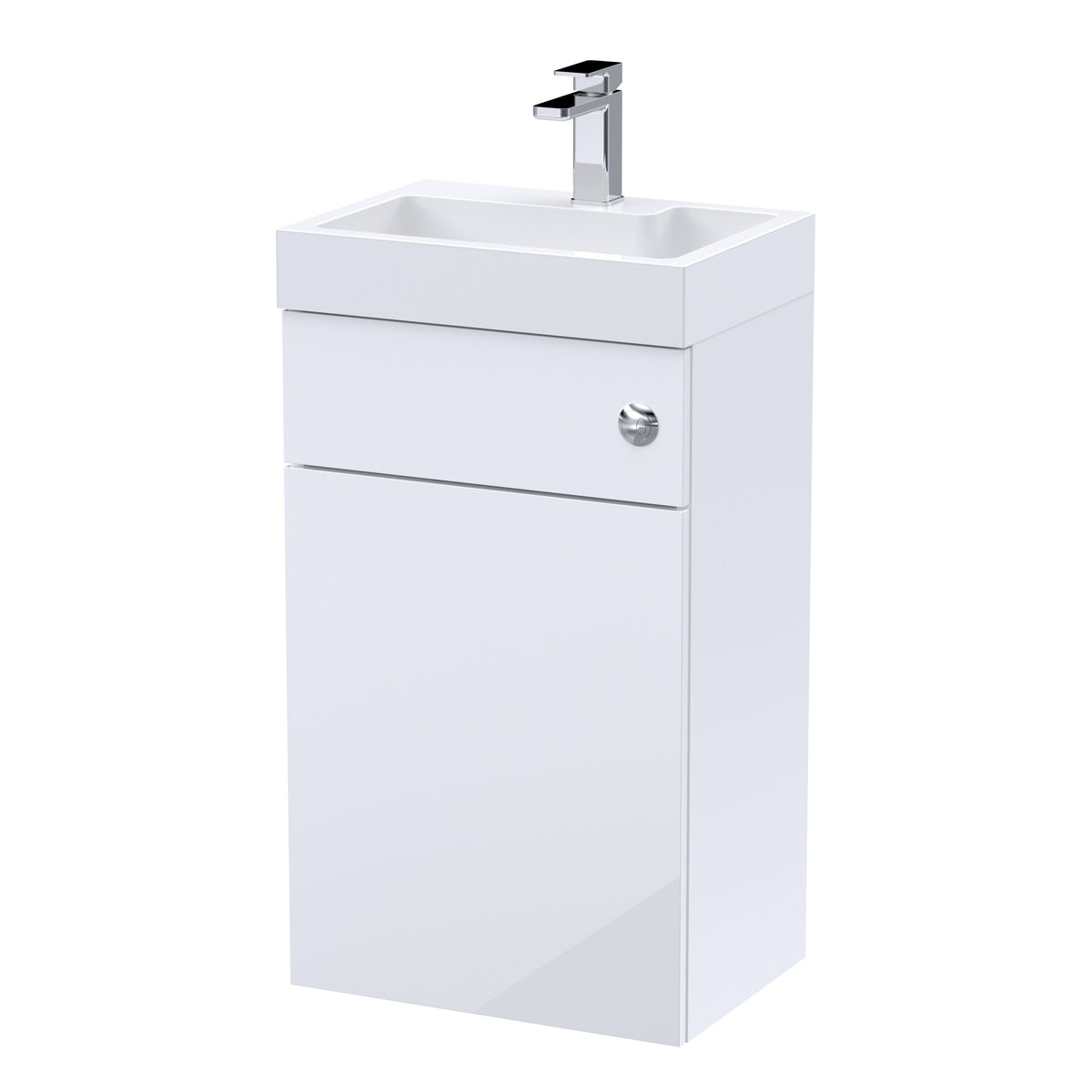 Nuie Athena 2 In 1 500mm Vanity & WC Unit With Basin & Concealed Cistern, photo 2