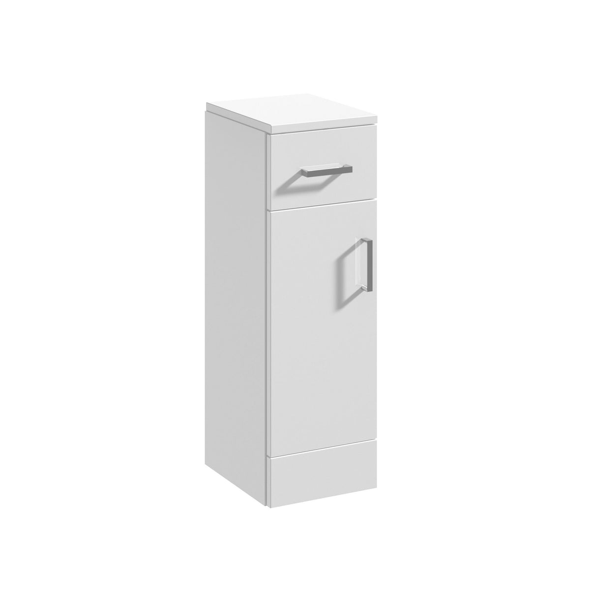 Nuie Mayford 250mm 1 Door 1 Drawer Floor Standing Cabinet – Gloss White, photo 2
