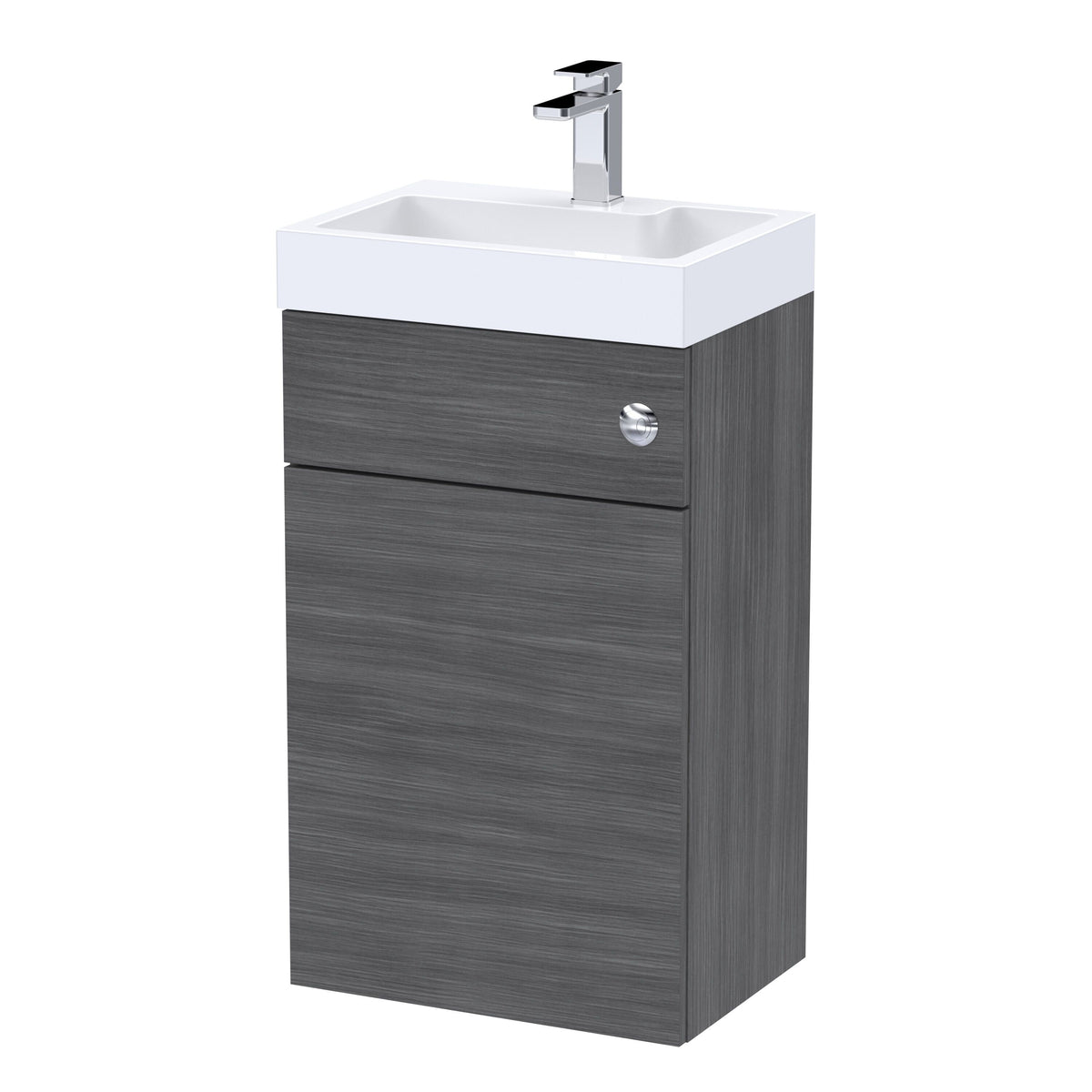 Nuie Athena 2 In 1 500mm Vanity & WC Unit With Basin & Concealed Cistern, photo 3