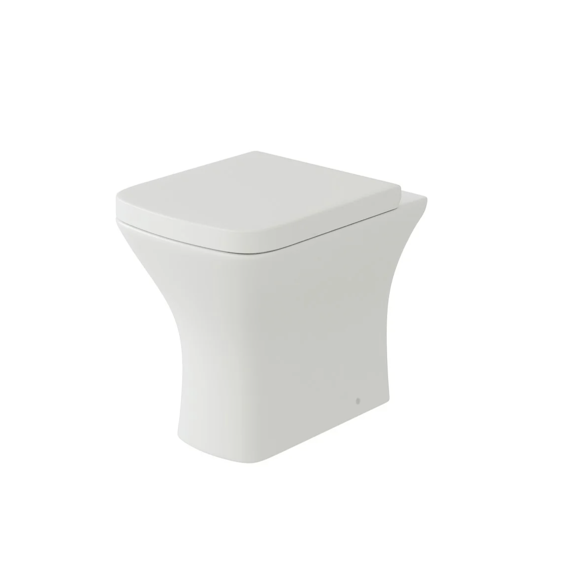 Kartell K-VIT Primo Square Rimless Back To Wall Pan and Soft Close Seat- White Gloss (PRI-BTW-SQ-PRI-SEAT-SQ)