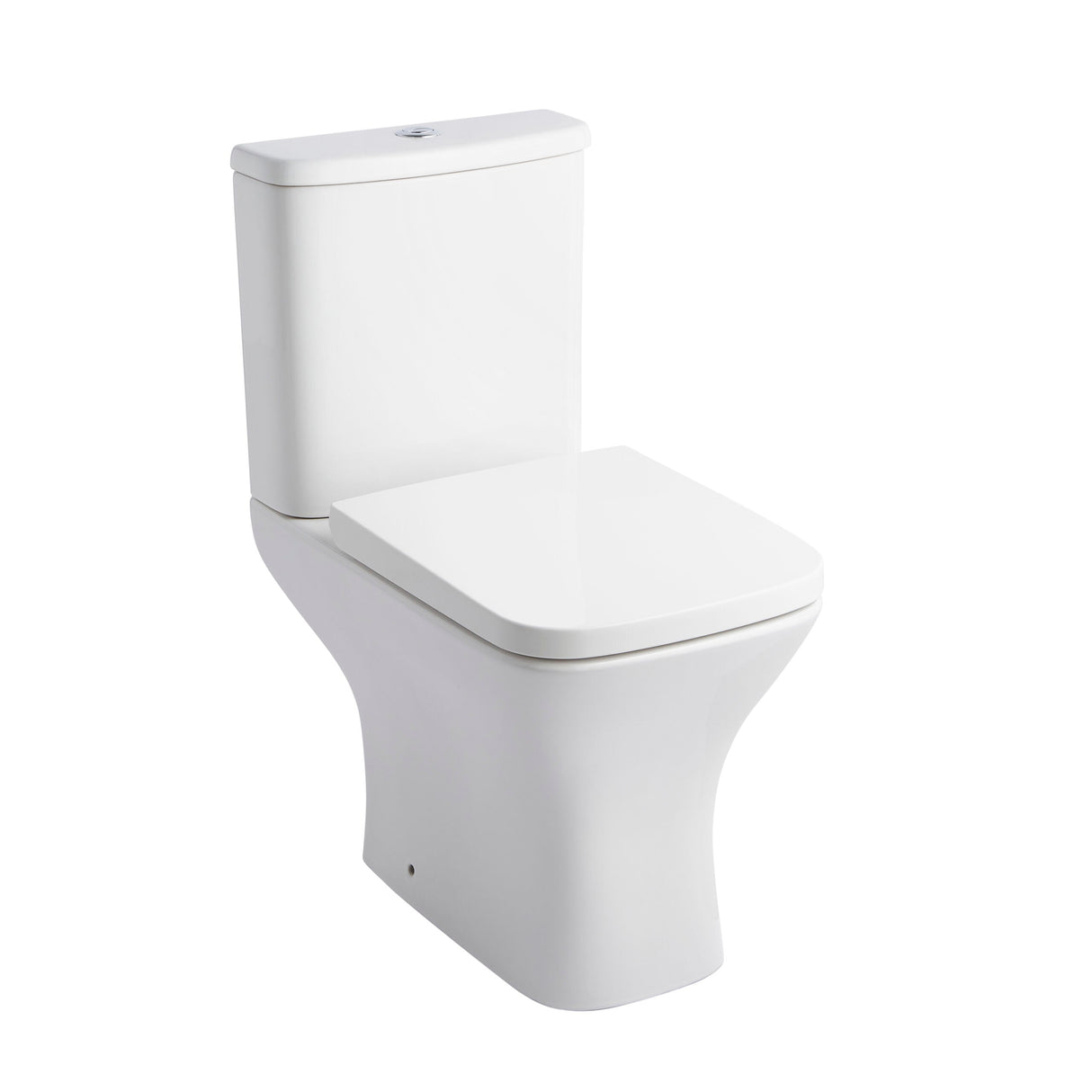 Kartell K-VIT Primo Square rimless short projection open back pan in white gloss - PRI-SP-SQ