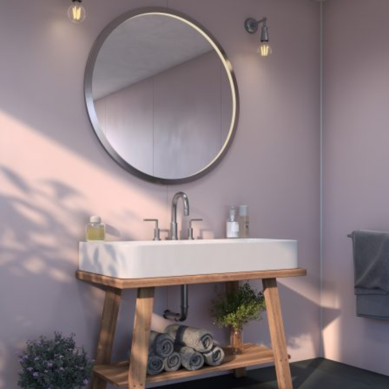 Selkie Rosewater Square Edge Matte MDF Wall Panel (2420 x 1200 x 11 mm)