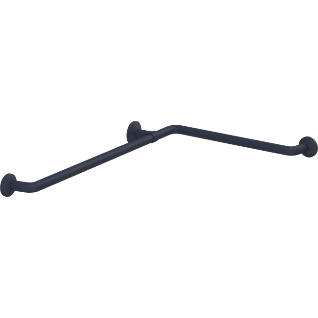 Pressalit PLUS corner handrail – 762 x 475 mm, Dark Blue