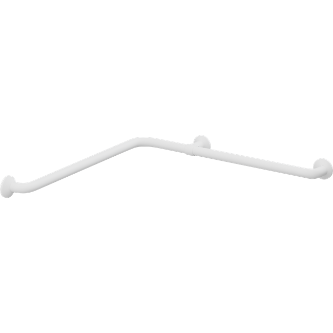 Pressalit PLUS corner handrail – 762 x 762 mm, White